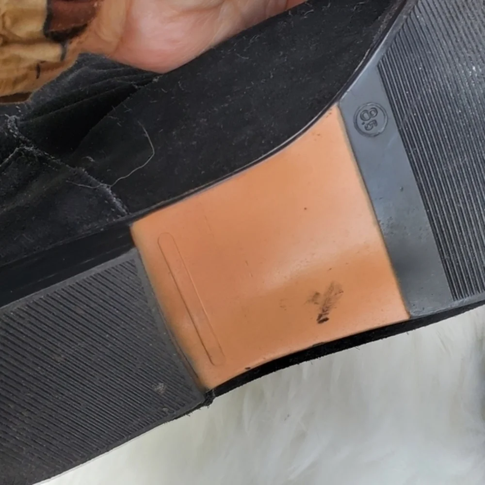Vintage Suede Slouch Boots 8.5‎